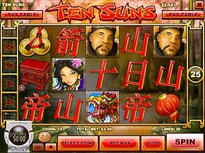Ten Suns Slot Machinbe in the Ignition Casino