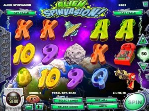Alien Spinvasion Slot Machine